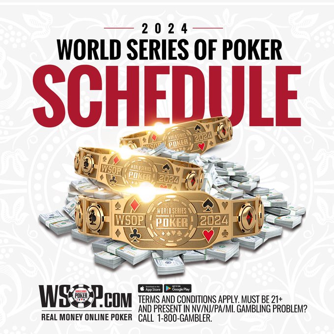 The 2024 World Series of Poker schedule is out!